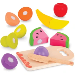 B. Toys B.TOYS B. Chop 'n' Play -  Holz-Obst Mit Klettverbindung Inkl. Schneidebrett 14-teilig 1