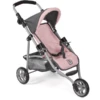 BAYER CHIC 2000 Jogging-Buggy LOLA Melange Anthrazit-rosa -Babyspielzeug bayer chic 2000 jogging buggy lola melange anthrazit rosa a355599