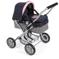 BAYER CHIC 2000 Mini-Kuschelwagen SMARTY Melange Grau-navy