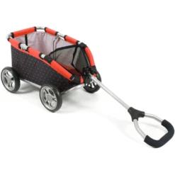 BAYER CHIC 2000 Ziehwagen SKIPPER Dots Koralle