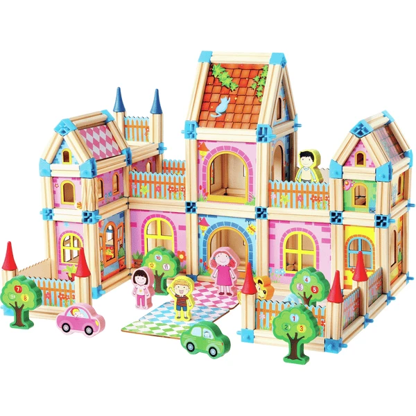 Bino Holzbausteine Großes Schloss, 268-tlg. 3 Bino Holzbausteine Großes Schloss, 268-tlg.