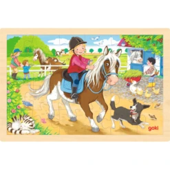 Goki Einlegepuzzle Ponyhof