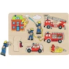 Goki Steckpuzzle Feuerwehr, 8 Teile -Babyspielzeug goki steckpuzzle feuerwehr 8 teile a263975