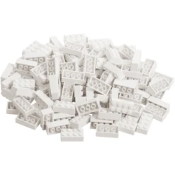 Katara Bausteine - 120 Stück 4x2 Weiß