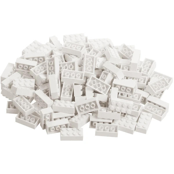 Katara Bausteine - 120 Stück 4x2 Weiß 3 Katara Bausteine - 120 Stück 4x2 Weiß
