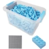 Katara Bausteine - 520 Stück Mit Box Und Grundplatte, Hellblau -Babyspielzeug katara bausteine 520 stueck mit box und grundplatte hellblau a372262
