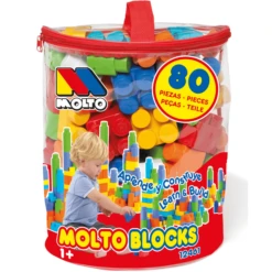 MOLTO Baustein Tasche Mit 80 Steinen
