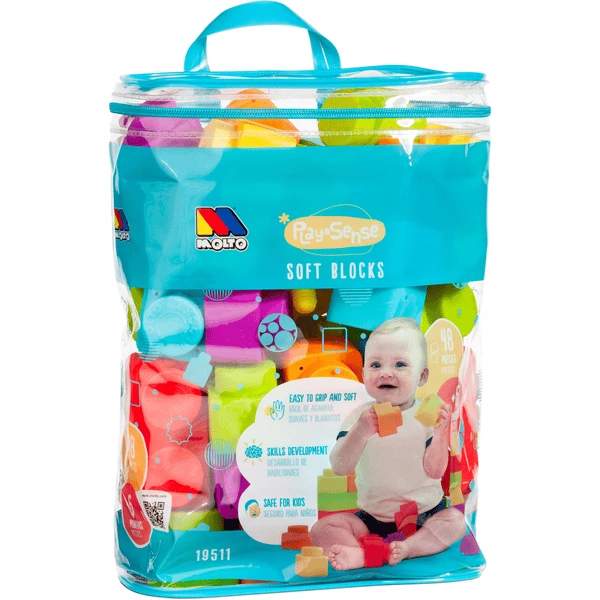 MOLTO Soft Bausteine In Versch. Farben 48 Stück 3 MOLTO Soft Bausteine In Versch. Farben 48 Stück