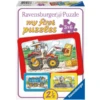Ravensburger My First Puzzle - Rahmenpuzzle Bagger, Traktor Und Kipplader, 3x6 Teile -Babyspielzeug ravensburger my first puzzle rahmenpuzzle bagger traktor und kipplader 3x6 teile a129662