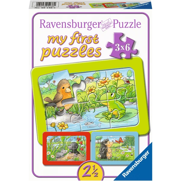Ravensburger My First Puzzle - Rahmenpuzzle Kleine Gartentiere, 3x6 Teile 3 Ravensburger My First Puzzle - Rahmenpuzzle Kleine Gartentiere, 3x6 Teile