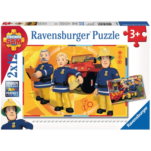 Ravensburger Puzzle 2x12 Teile - Feuerwehrmann Sam: Sam Im Einsatz 3 Ravensburger Puzzle 2x12 Teile - Feuerwehrmann Sam: Sam Im Einsatz