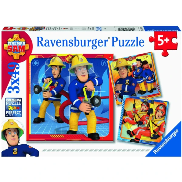 Ravensburger Puzzle 3 X 49 Teile Feuerwehrmann Sam: Unser Held Sam 3 Ravensburger Puzzle 3 X 49 Teile Feuerwehrmann Sam: Unser Held Sam