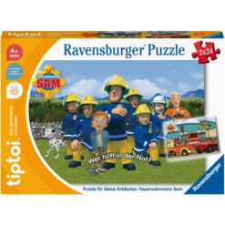 Ravensburger Tiptoi® Puzzle Für Kleine Entdecker: Feuerwehrmann Sam