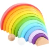 Small Foot® Holzbausteine Regenbogen XL 1 Small Foot® Holzbausteine Regenbogen XL -Babyspielzeug small foot holzbausteine regenbogen xl a285444