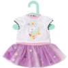 Zapf Creation Dolly Moda Einhorn Shirt Mit Tutu, 36cm -Babyspielzeug zapf creation dolly moda einhorn shirt mit tutu 36cm a267682